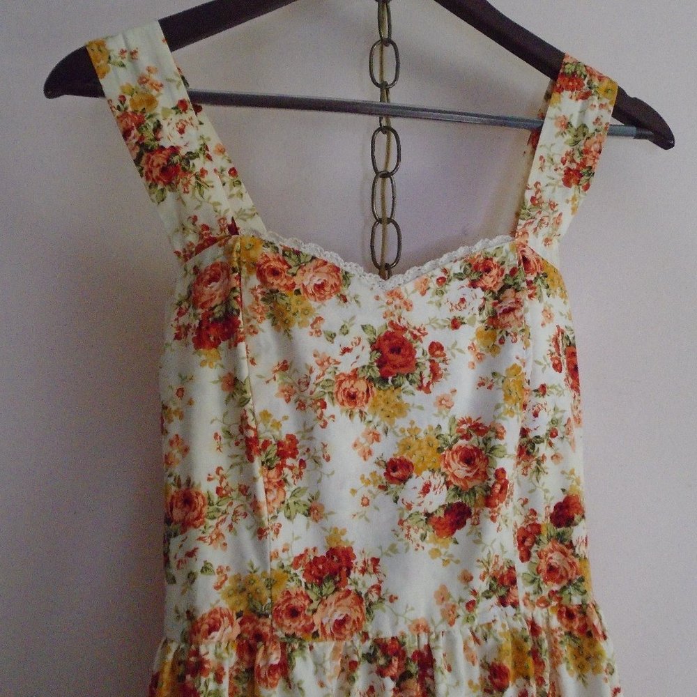Vintage Style 1940s Floral Sundress